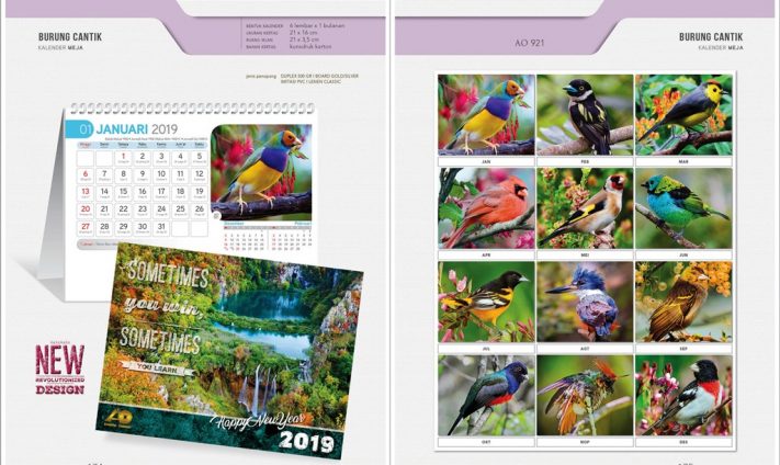 Kalender Meja 2019 dengan 32 Desain Standard Special Exclusive Executive Jumbo