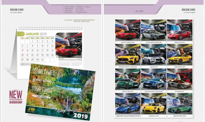 Kalender Meja 2019 dengan 32 Desain Standard Special Exclusive Executive Jumbo