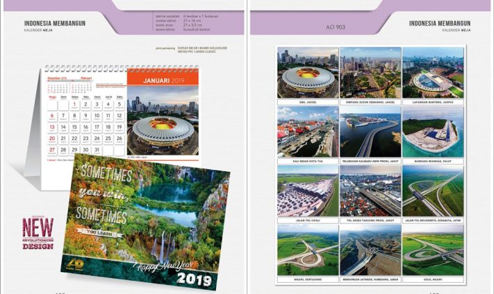 Kalender Meja 2019 dengan 32 Desain Standard Special Exclusive Executive Jumbo