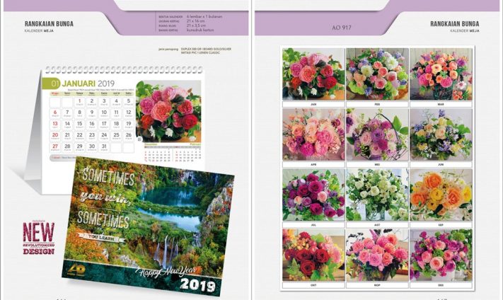 Kalender Meja 2019 dengan 32 Desain Standard Special Exclusive Executive Jumbo