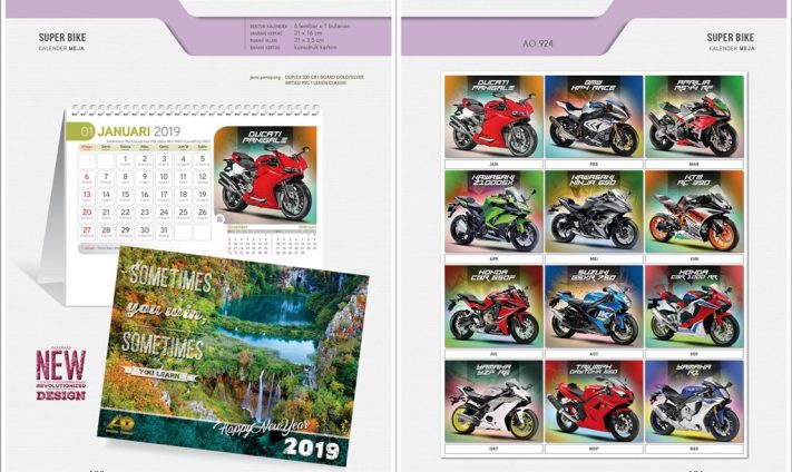 Kalender Meja 2019 dengan 32 Desain Standard Special Exclusive Executive Jumbo