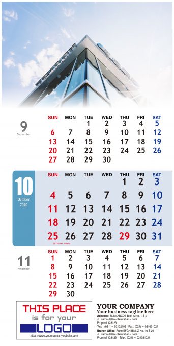 Kalender Dinding 2020 Tema Bisnis Perusahaan Free Download Vector PDF