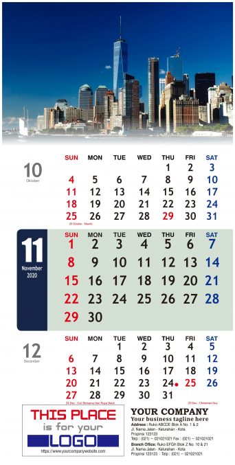 Kalender Dinding 2020 Tema Bisnis Perusahaan Free Download Vector PDF