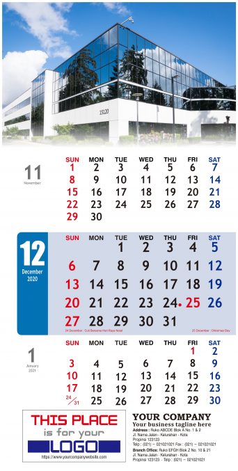 Kalender Dinding 2020 Tema Bisnis Perusahaan Free Download Vector PDF