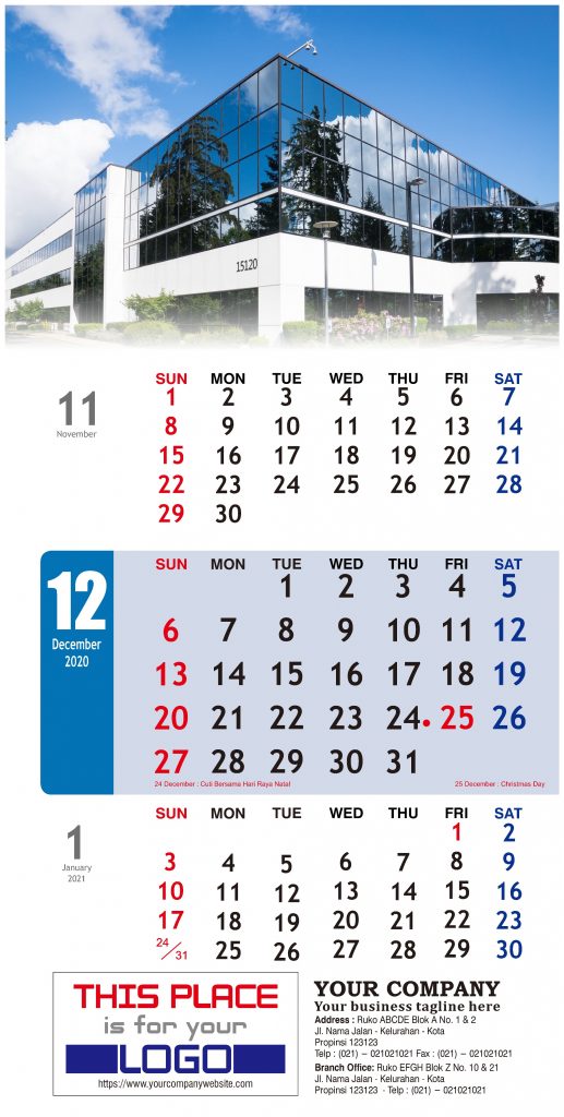 Kalender Dinding 2020 Tema Bisnis Perusahaan Free Download Vector PDF