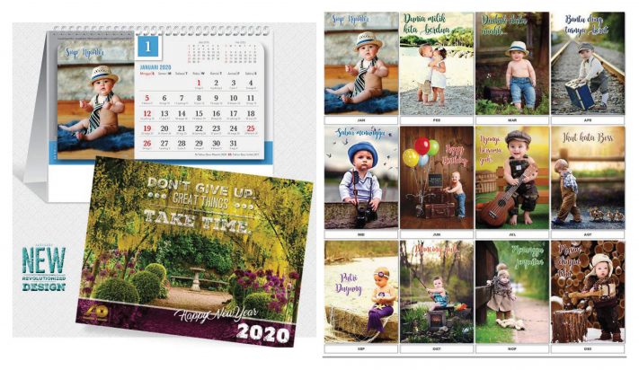Kalender Meja 2020 Desain AO Blangko