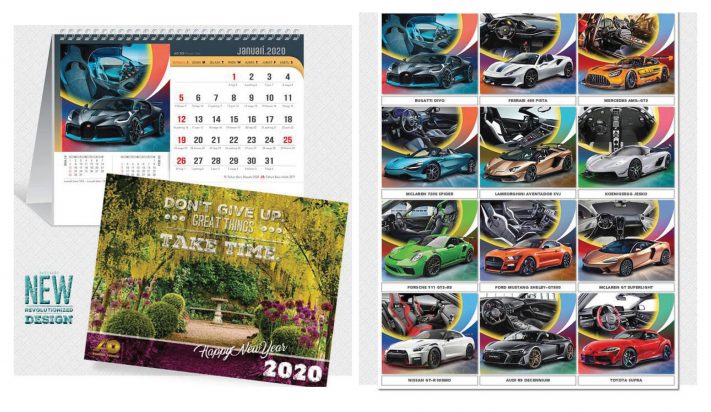 Kalender Meja 2020 Desain AO Blangko