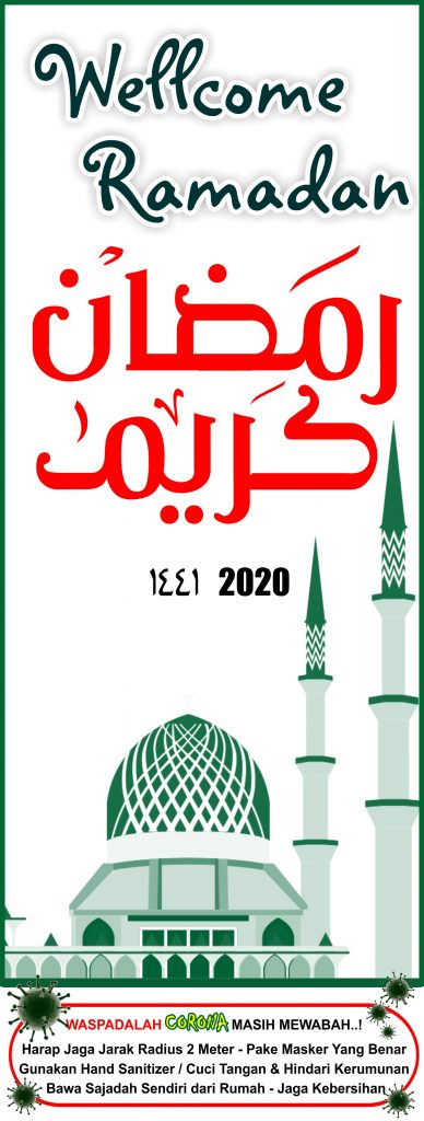 Banner Ramadhan 1441 2020 + Covid 19 Free Download Vector CDR Pdf