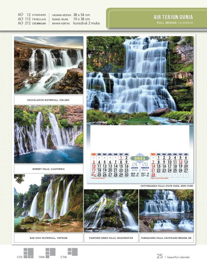 Kalender Dinding AO 2021 Full Design Standard