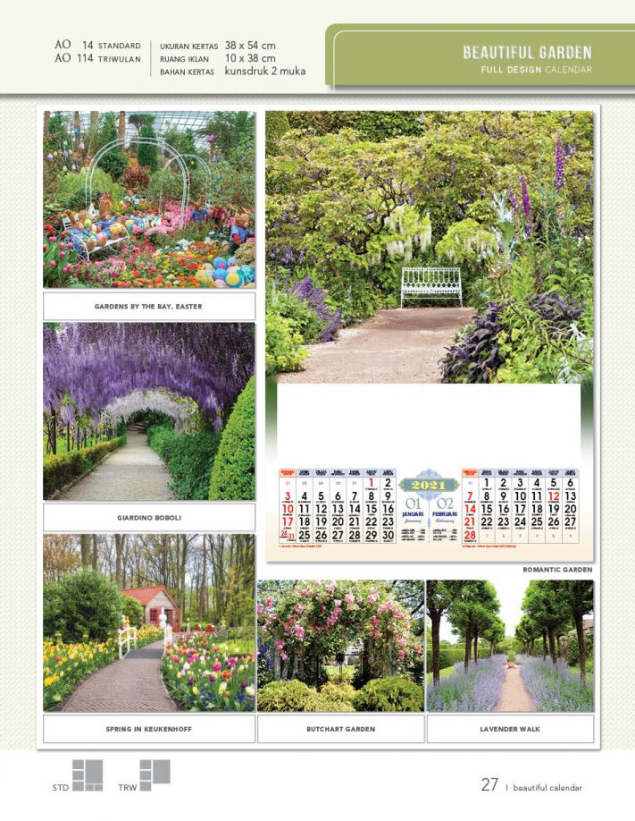 Kalender Dinding AO 2021 Full Design Standard