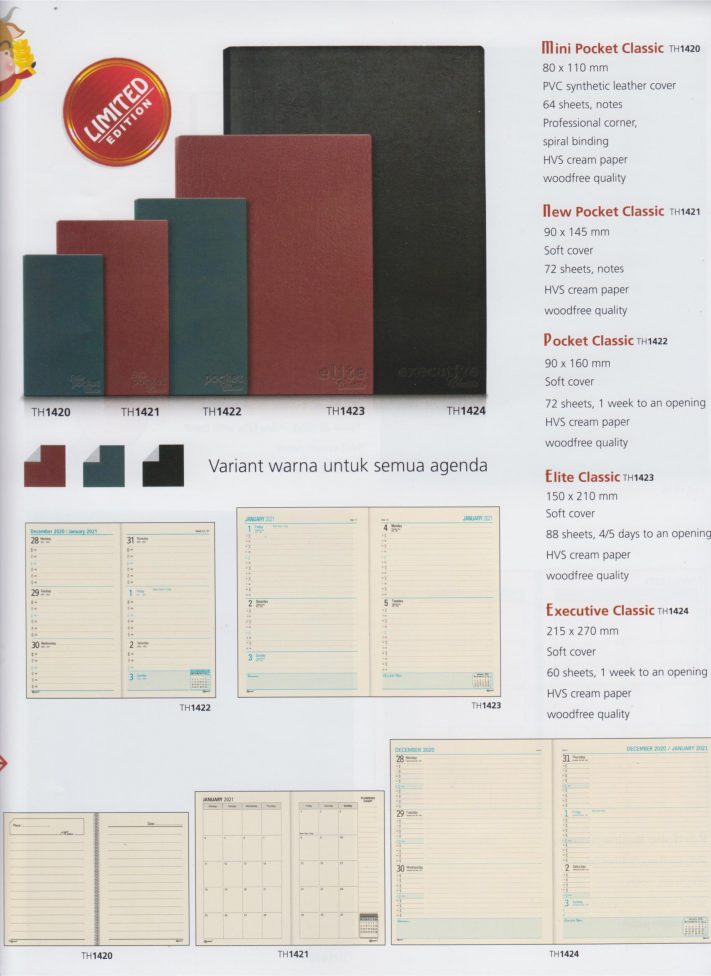 Buku Agenda TH Diary 2021