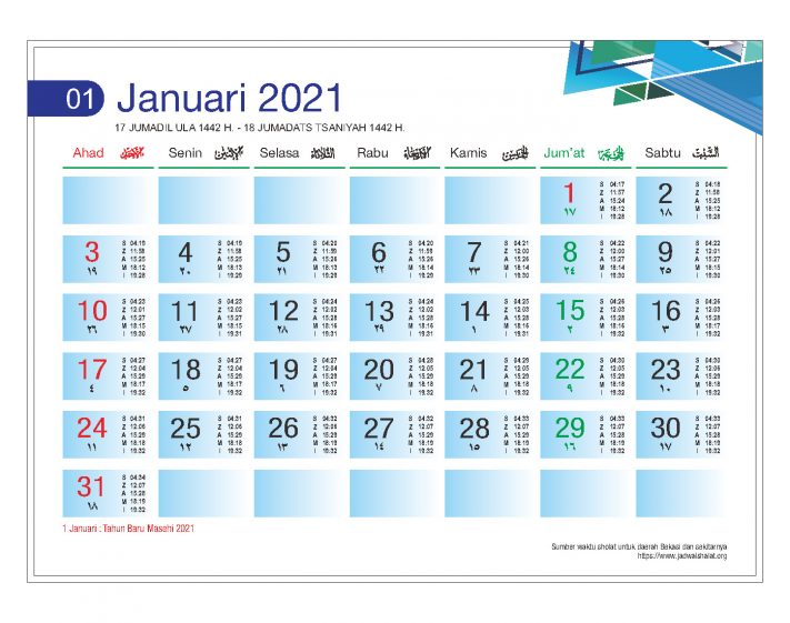 Download Template Kalender Meja 2021