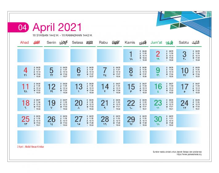 Download Template Kalender Meja 2021