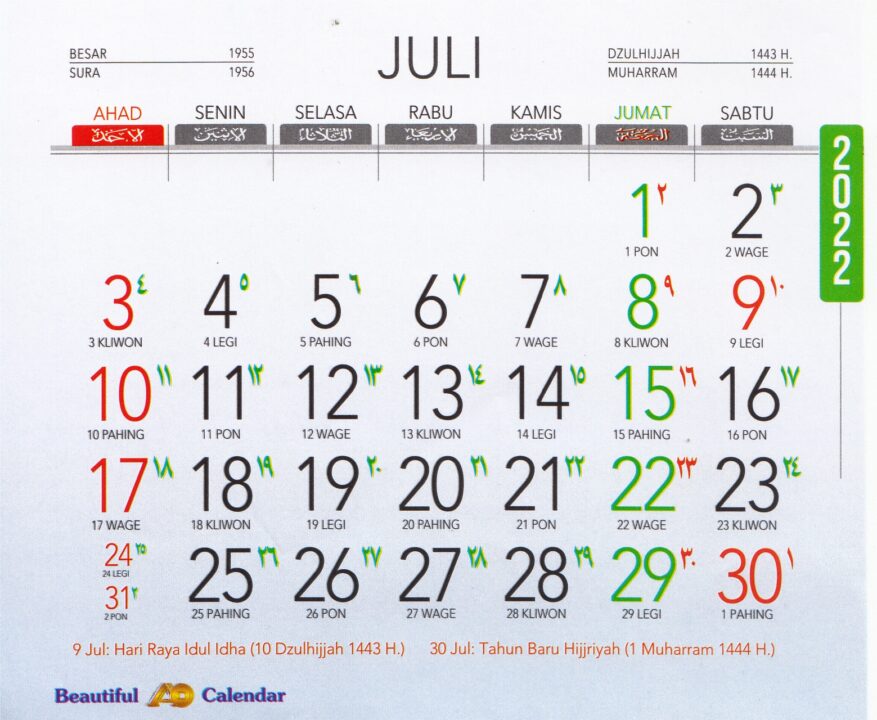 Kalender 2022 AO