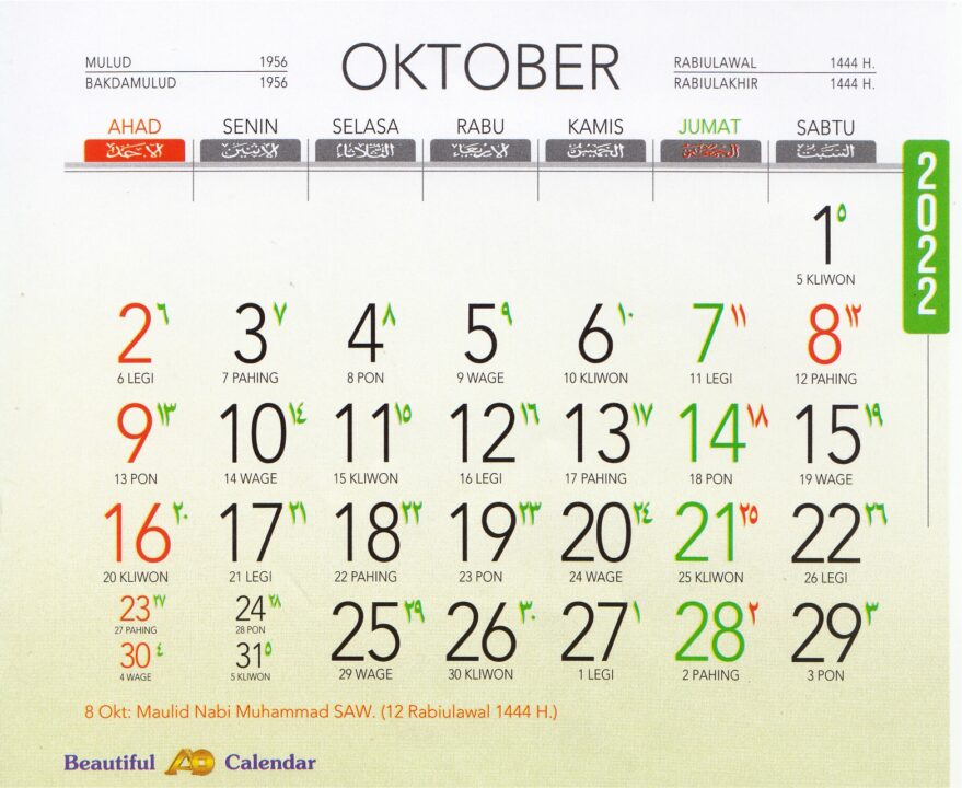 Kalender 2022 AO