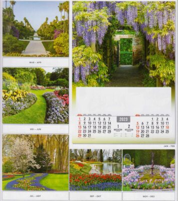 2023 Full Design Calendar Beutiful Garden