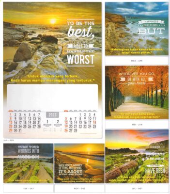 2023 Full Design Calendar Inspirasi Motivasi 2