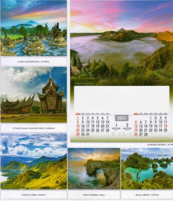 2023 Full Design Calendar Pariwisata Indonesia