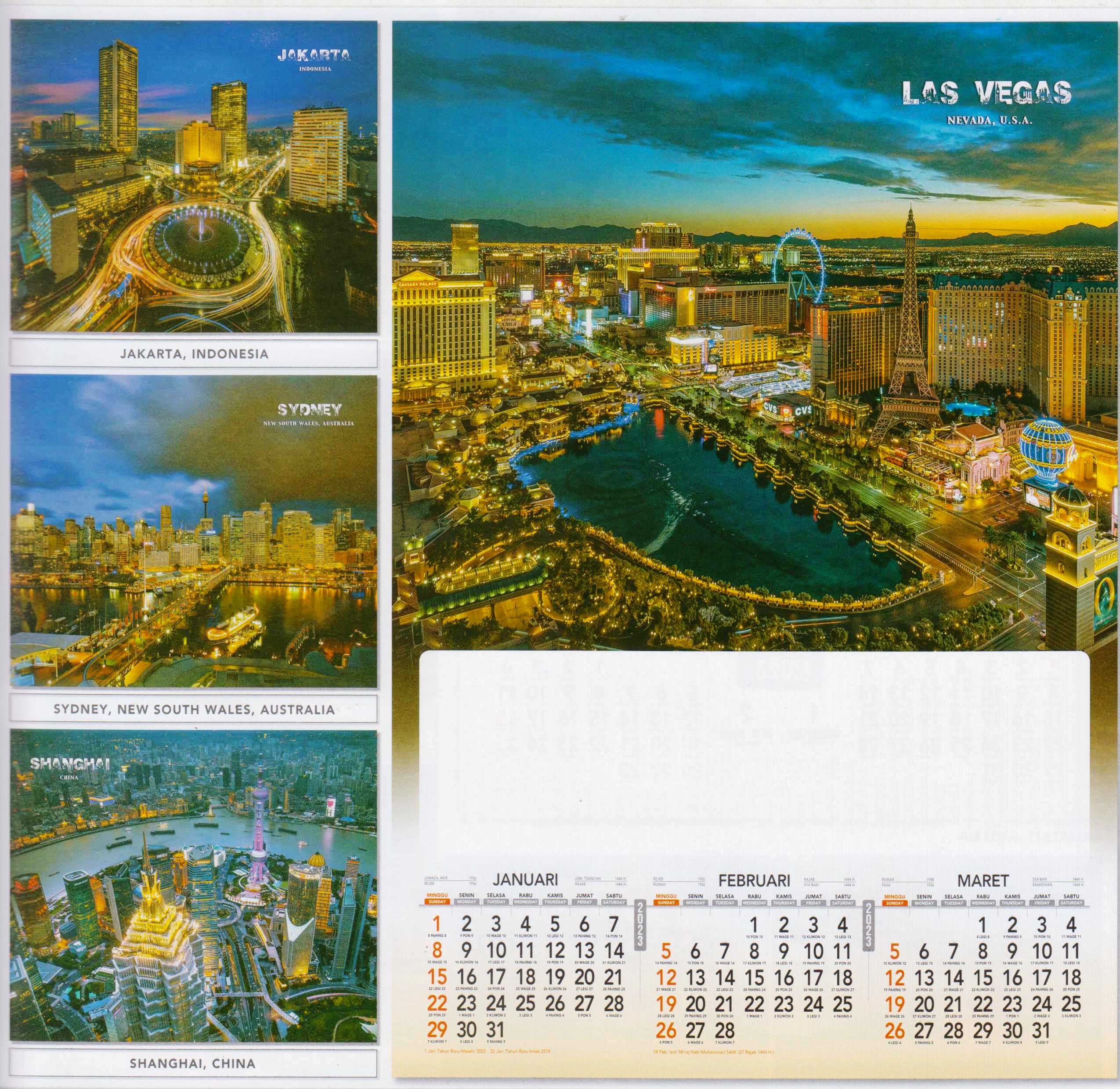Calendar Metropolitas Dunia