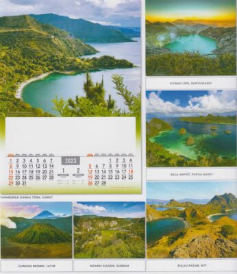 2023 Full Design Calendar Pesona Alam Indonesia 1