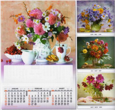 Calendar Rangkaian Bunga