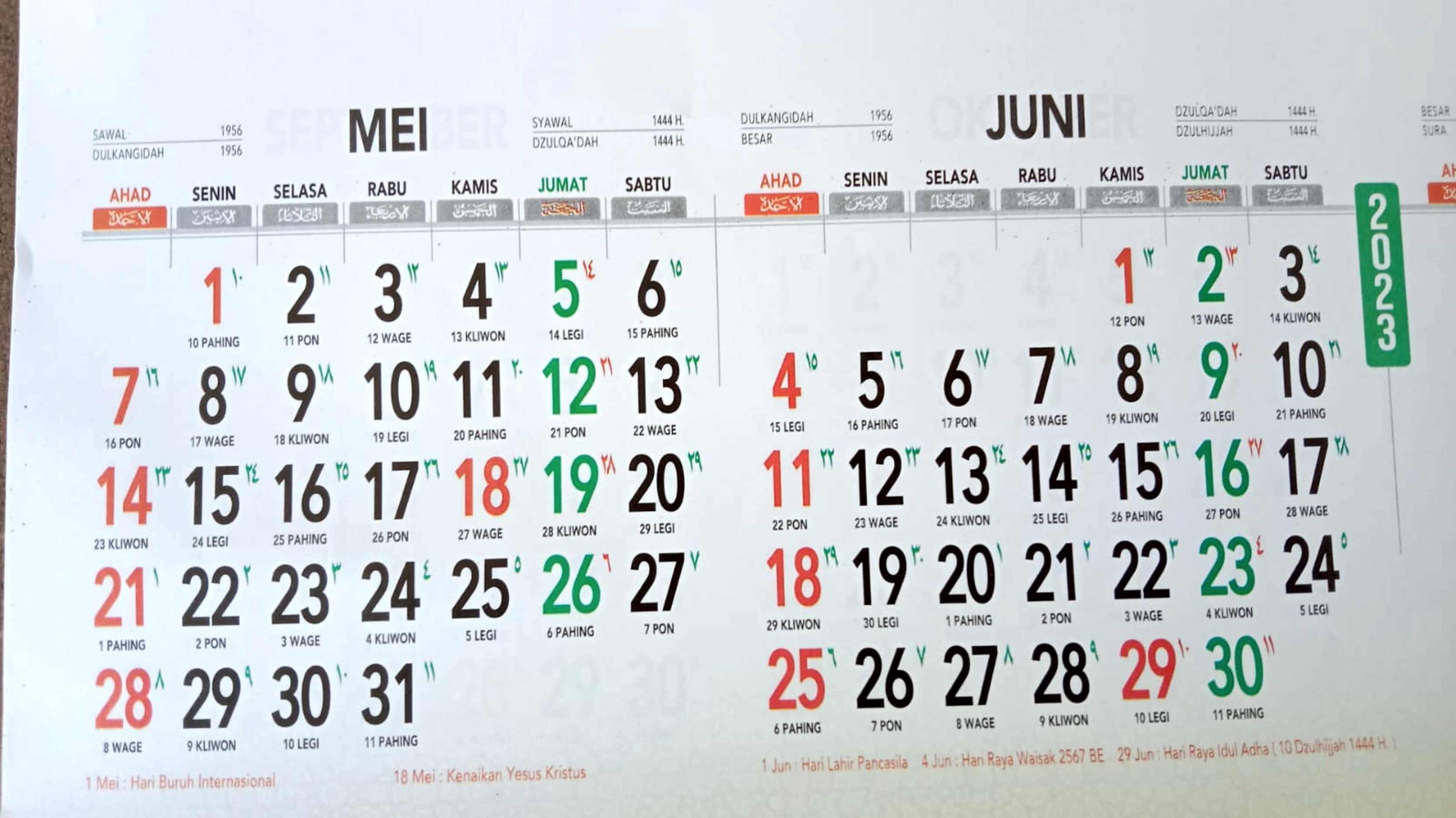 Kalender 2023