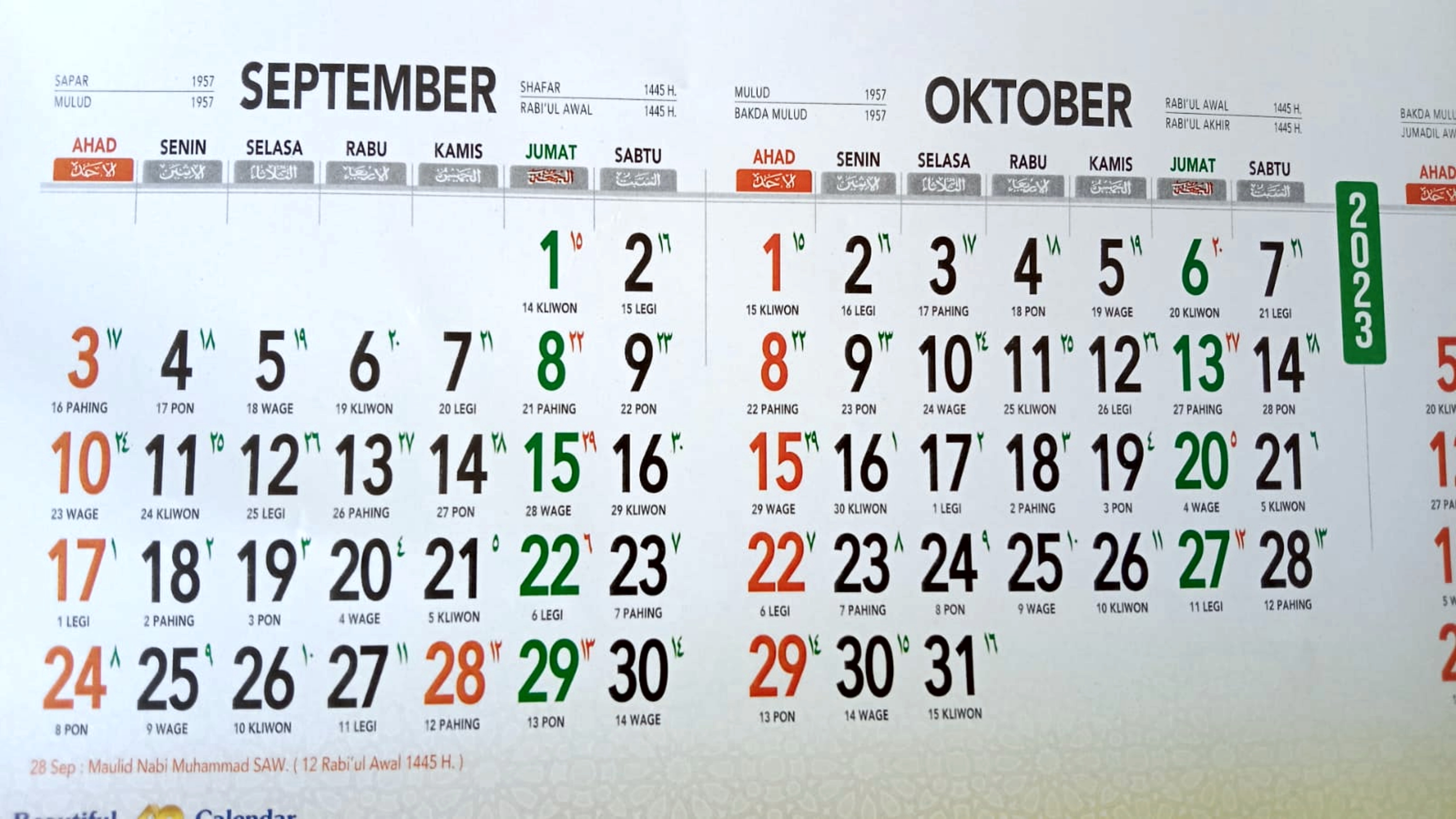 Kalender 2023