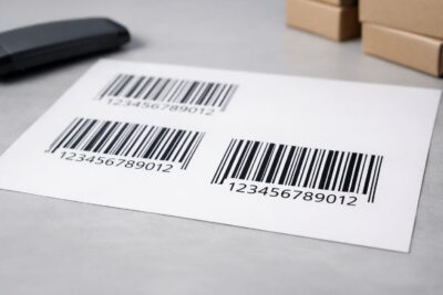 Panduan barcode mudah terbaca pada stiker A3 untuk mempercepat pembacaan scanner gudang